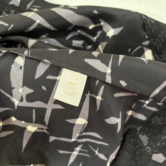 Kate Spade Nelli 100% Silk Fit Flare Dress sz 2 Black Gray Abstract Print Career - Picture 10 of 14